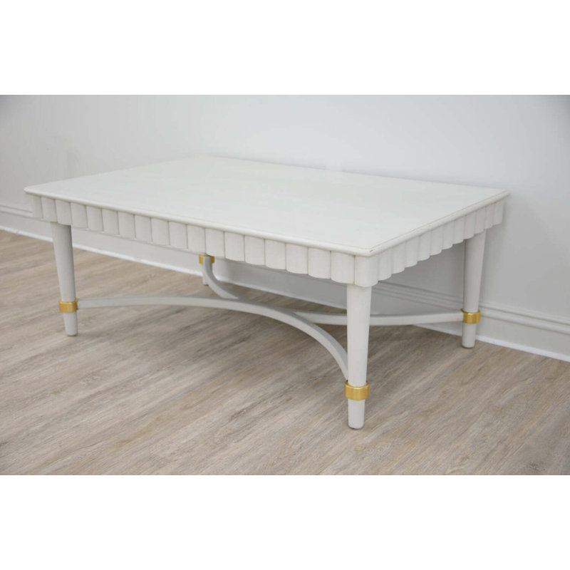 Manos Solid Wood Coffee Table, Light Grey