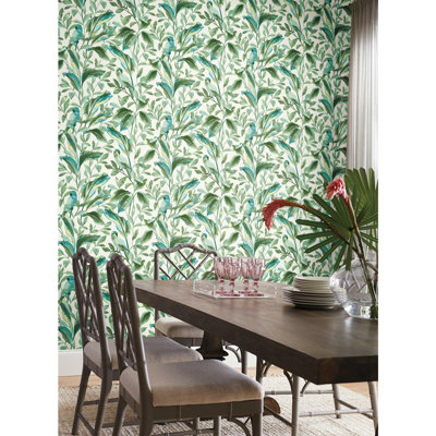 Papier peint oiseaux tropicaux