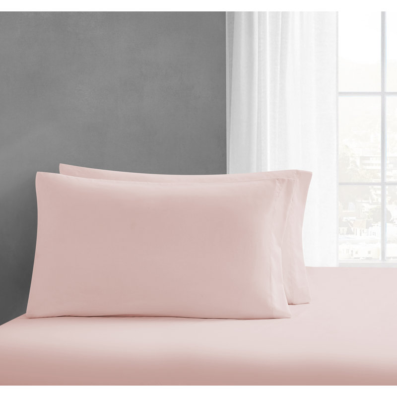 Ensemble d'édredon réversible en microfibre 7 pièces , Blanc / Rose, Édredon de grande taille et 6 pièces supplément