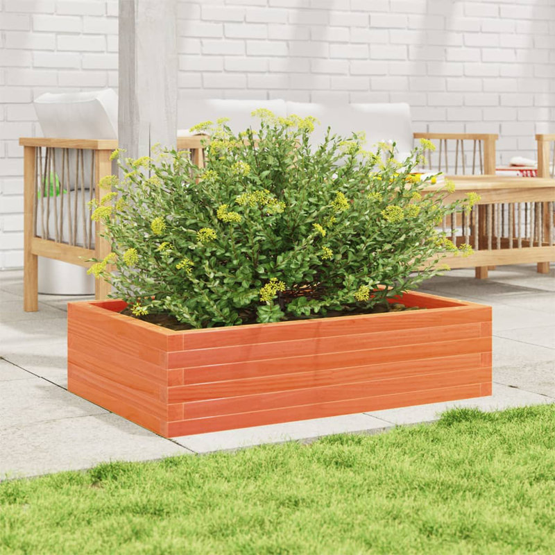 Amiela Planter Box, Wax Brown, 23cm H x 90cm W x 60cm D