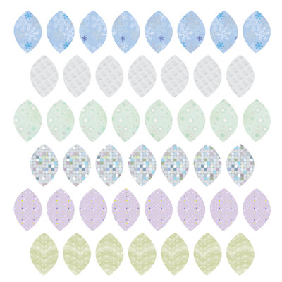 Décalcomanie murale feuilles à motif
