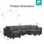 Canapé modulaire réversible en U Ashbury Ivery-86884460