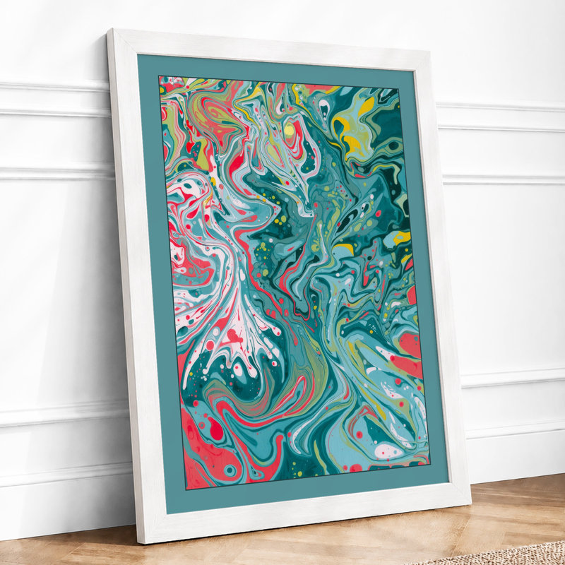 Fluid Motion Abstract - Print, A3 - 42.0 x 29.7 cm, White