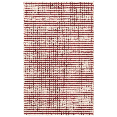 Abstract Hand Tufted Wool Checkered Rug