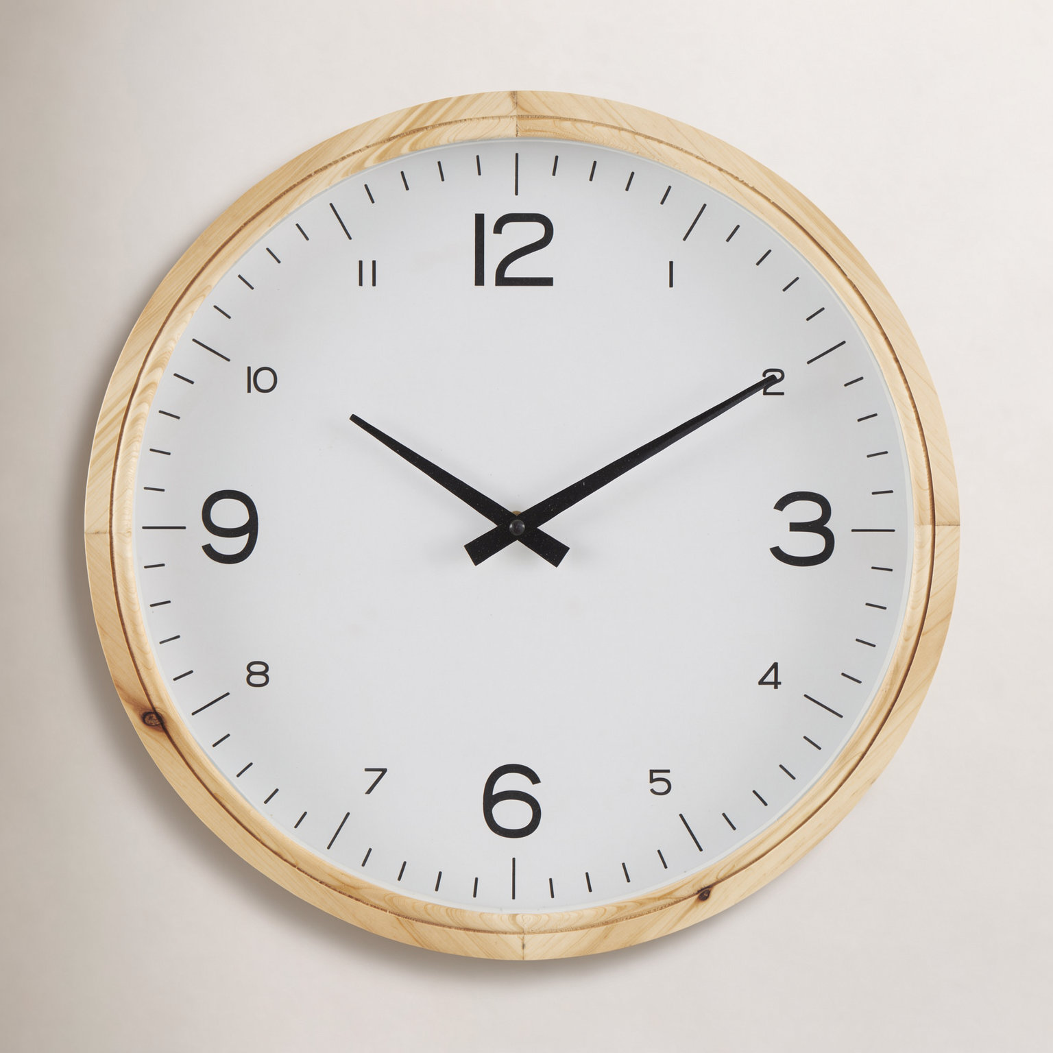 Drexel Wall Clock, 15.6" H x 15.6" W x 2.5" D