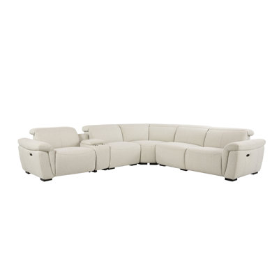 Canapé modulaire beige pour 5 personnes Boucle