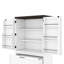 Armoire en bois de style campagne moderne avec cadre robuste avec cloison de rangement à porte intérieure et tiroirs-1197089969