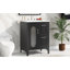 Meuble-lavabo 24 po avec lavabo, deux tiroirs, porte, tablette réglable, bois massif et panneau de fibres à densité moyenne pour un rangement efficace-126232928