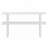 Wood Console Table with  Open Shelf,  Marble-Effect Top-1453518450