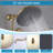 Wall Mount Pressure-Balanced Shower System,10" Rainfall Shower Head with Slider Bar 5-Setting Handheld Spray-85421497