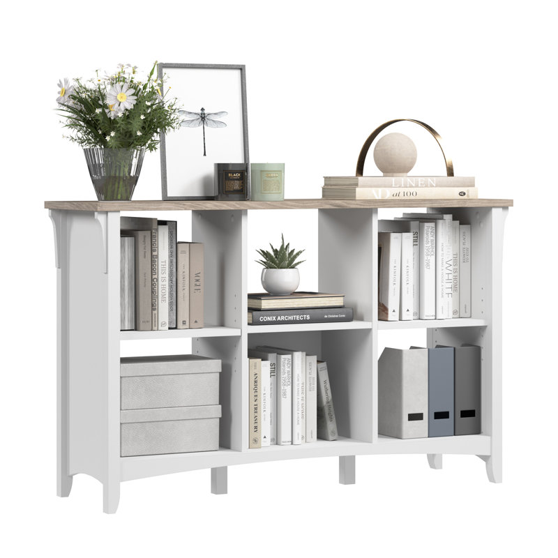 Organisateur 6 cubes blanc pur et gris Shiplap, Blanc pur / déclin gris
