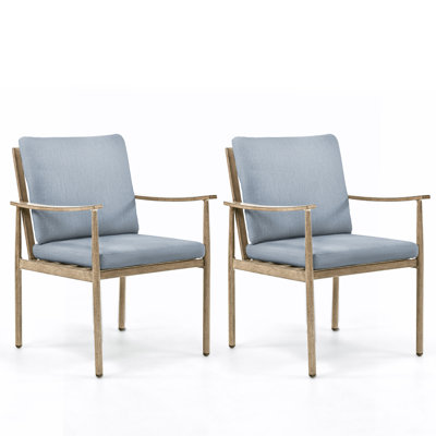 2 PCS Dining Chairs With Removable Cushions