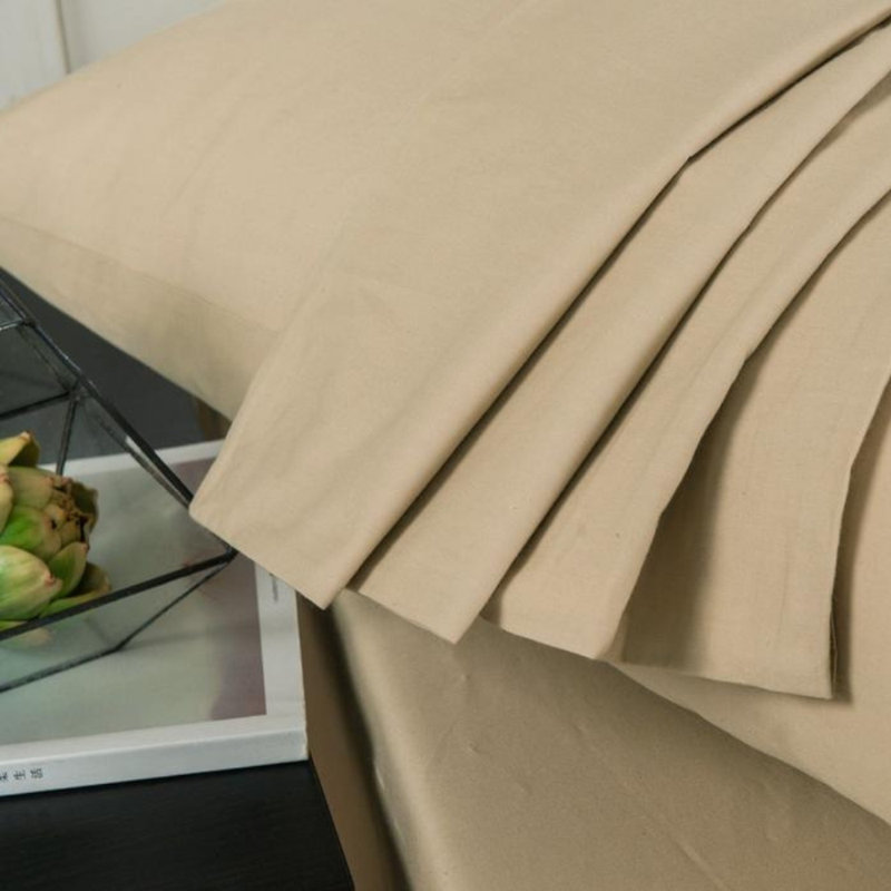 Jersey Knit Fitted Sheet, Full Fitted Sheet with 2 Pillowcases