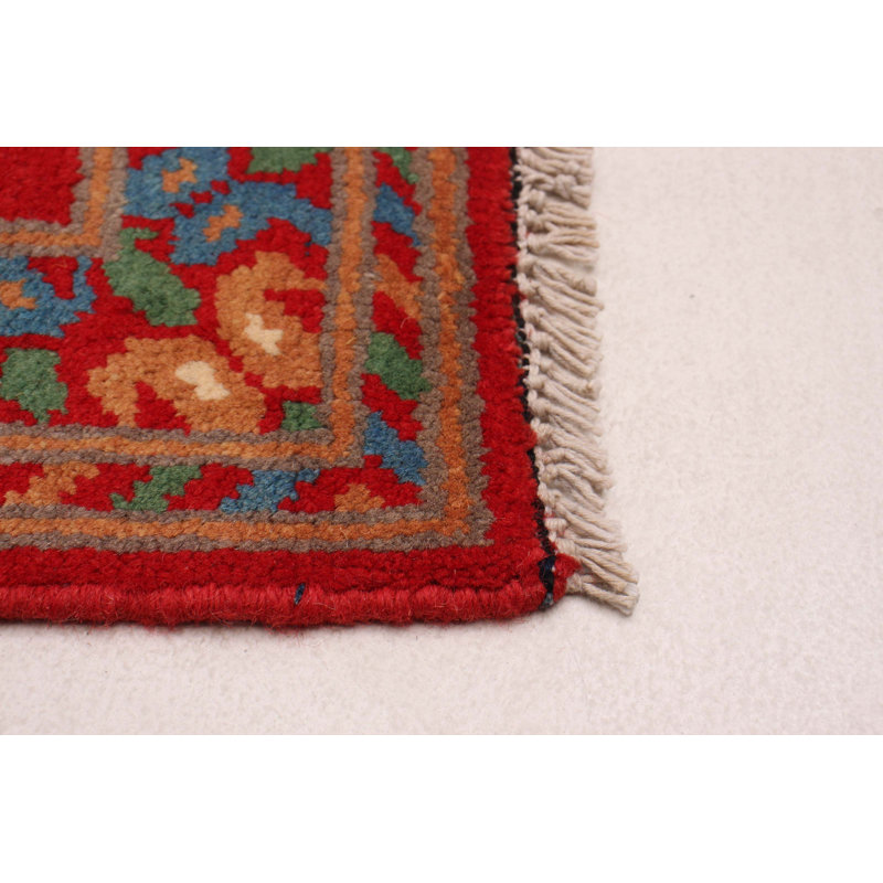 Tapis rouge nouvel âge en laine 8 pi 4 po x 11 pi 10 po Zaky