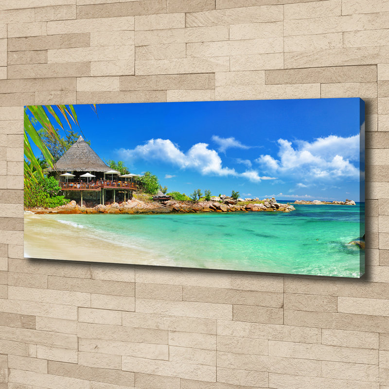 Seychelles Beach - Wrapped Canvas Print