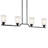 4 - Light Steel Dimmable Kitchen Island Linear Chandelier-617987624