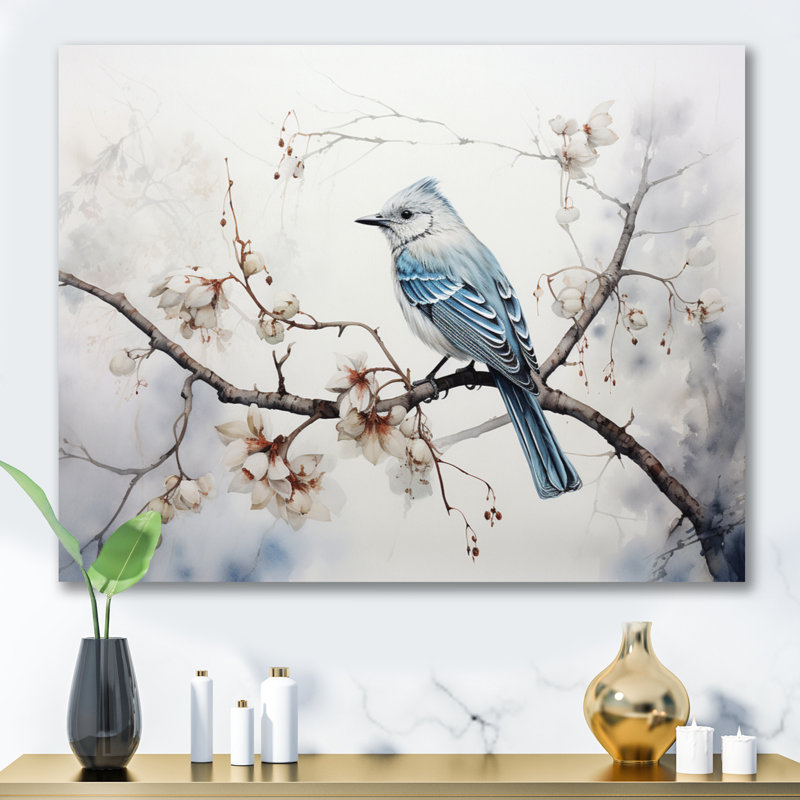Bird On The Brink I - Animals Wall Decor, H 16 po x l 32 po x P 1 po, Toile tendue