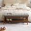 Upholstered Storage Bench-1888608850