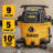 DEWALT 9 Gallon Wet/Dry VAC, Heavy-Duty Shop Vacuum with Attachments, 5 Peak HP, with Blower Function, DXV09PA