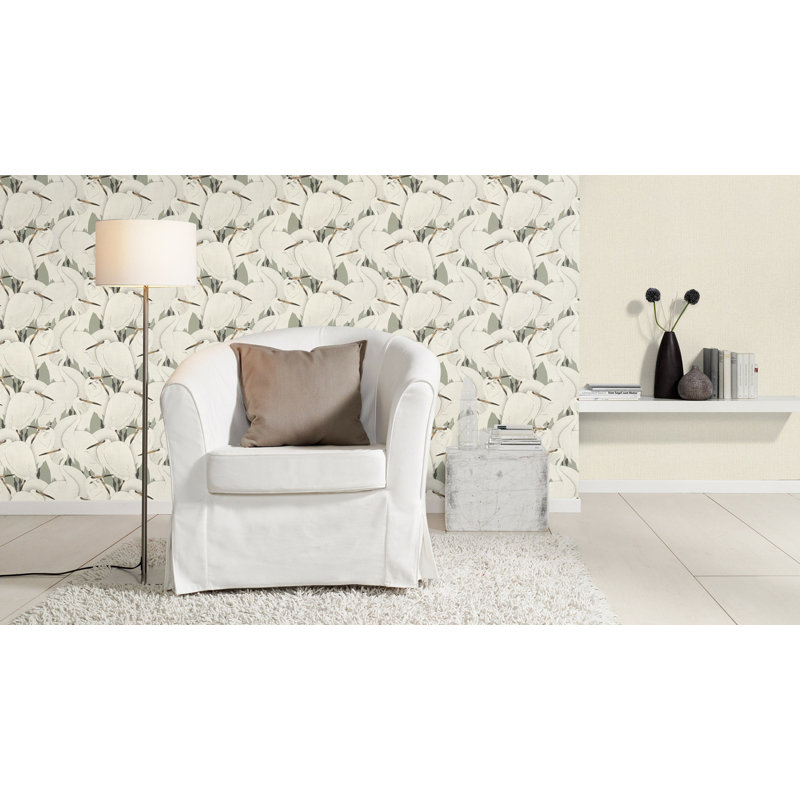 Rouleau de papier peint L 33 pi x l 20,9 po Hedon, Sarcelle