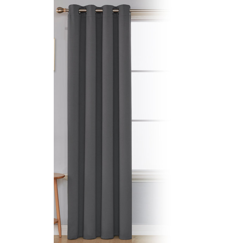 Blackout Curtain Single Panel, Width 168 x Drop 183 cm, Red