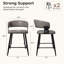 Tabourets de bar modernes en similicuir de 25,6 po, chaises de bar Mid-Century pour la cuisine et la salle à manger-809743318-809743312