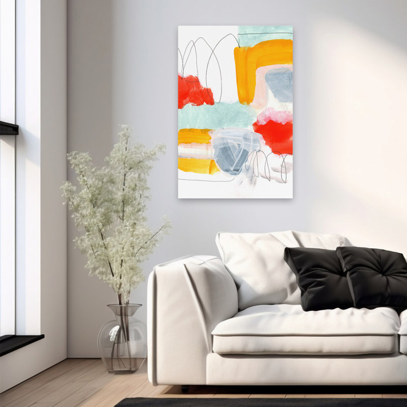 Peinture abstraite Xvi - Art abstrait, H 36 po x l 24 po
