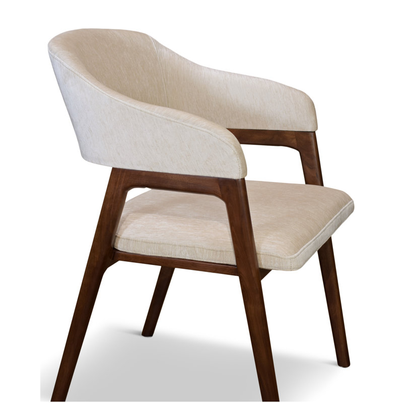 Chaise de salle à manger Hudson, Crème, crème