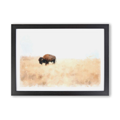 Wandering Bison - Framed Print