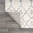 Monson Moroccan Trellis Plush Carved High-Low Cream/Gray Rug-1137305980