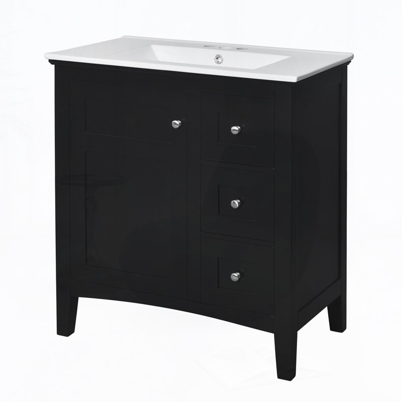 Meuble-lavabo 30 po avec lavabo en céramique
