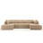 Luxcien 138.5 " Reversible Modular Sectional Sofa-1368738648