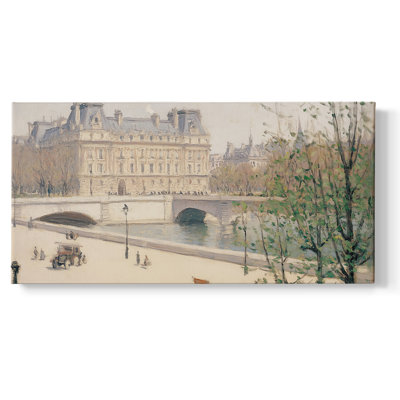 Série paysage - Lxxviii - Toile tendue avec châssis encadré - Prêt à être accroché