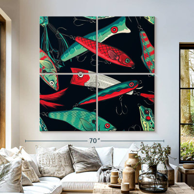 Motif de leurres de pêche Senne