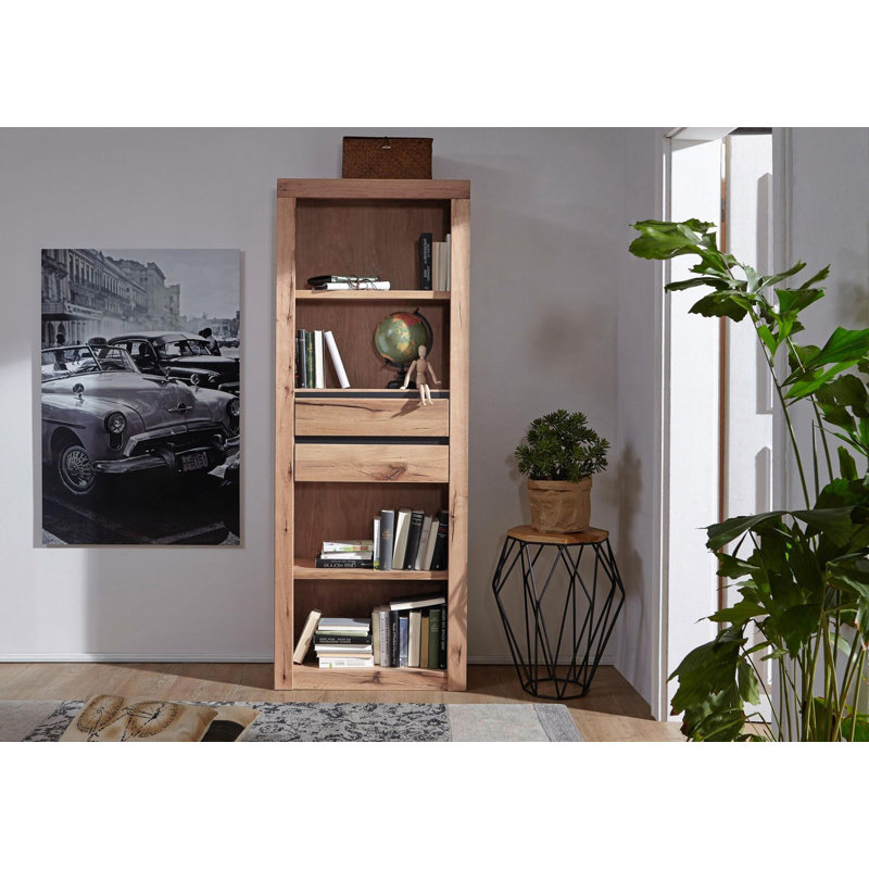 Montreux 190cm H x 71cm W Solid Wood Standard Bookcase, Bianco