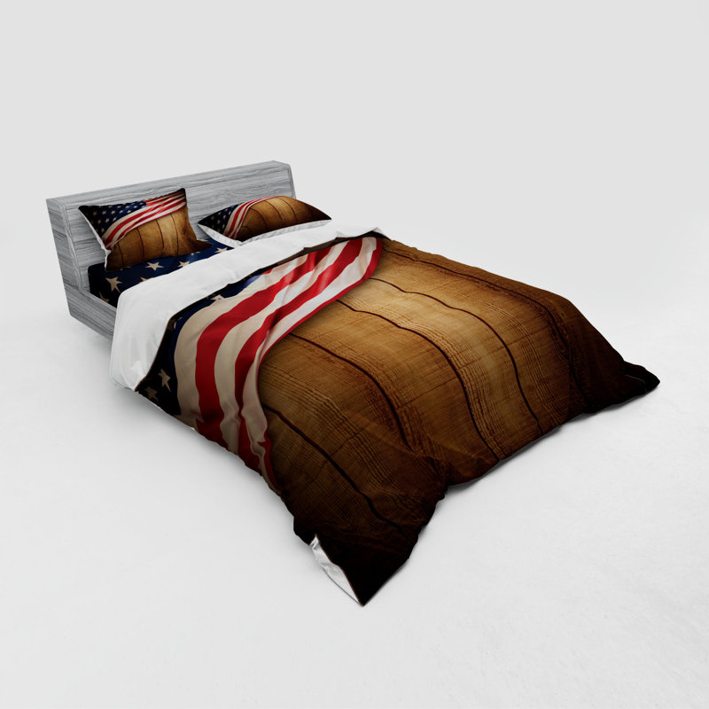 Farmhouse / Country Polyester Duvet Cover, Queen Duvet Cover + 3 Additional Pieces