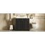 Ensemble de meuble-lavabo 36 po avec lavabo en céramique, armoire de rangement en bois massif, ensemble de meuble-lavabo autoportant avec 2 tiroirs et portes à fermeture douce-115273086
