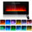 36'' W Black Electric Fireplace