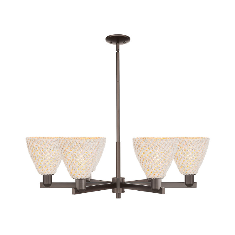 Lustre 6 lumières Guildford, Bronze frotté à l'huile