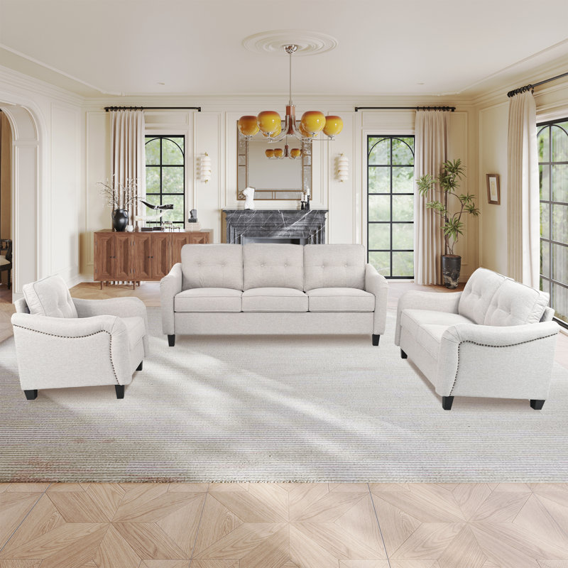 Ensemble de canapé modulaire confortable en polyester pour les appartements modernes, idéal pour la détente