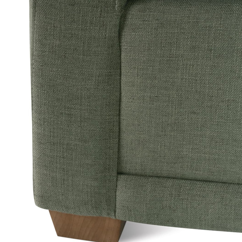 Sylvie Bench Seat Sofa, Moss, Latte