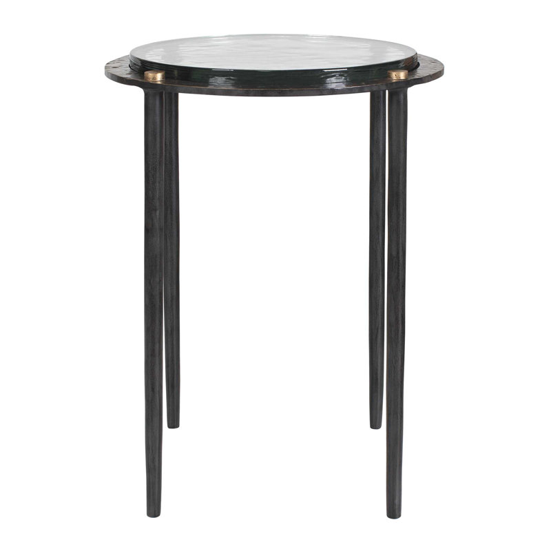 Uttermost Kennington Round Glass Accent Table