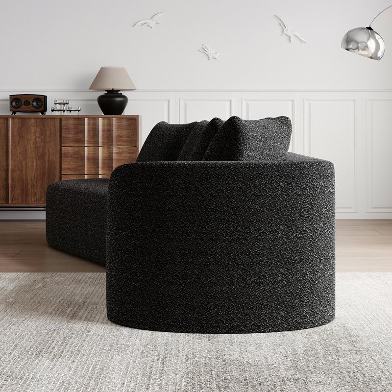 Canapé modulaire surdimensionné et rembourré Modern, Black
