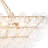 Dimmable Large  8 - Light Glass Globe Chandelier