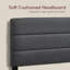 Modern Linen Effect Fabric Bed Frame with Adjustable Headboard for Bedroom Furniture-1912375003-1912375005