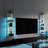 5-Tier Floating Wall Shelf with Bulit-in RGB Lights-653135037