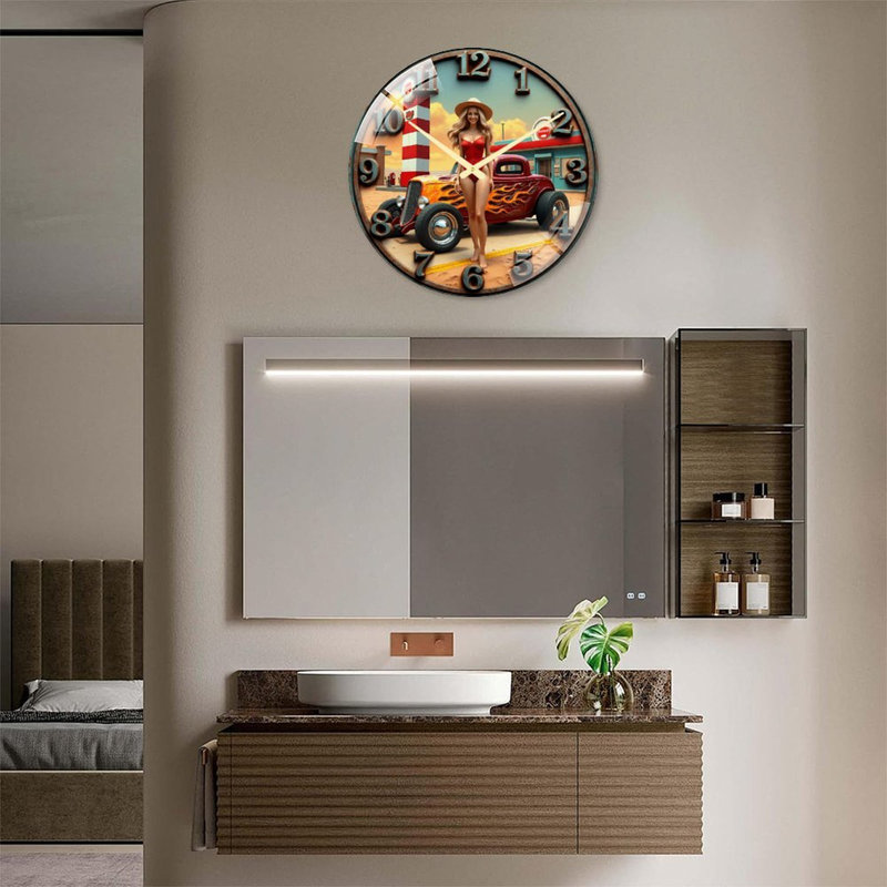 Horloge murale 24 '' Vintage