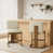 Beige, noyer sélectionné