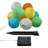 Solar Powered String Lights with 10 Nylon Lanterns-14825556