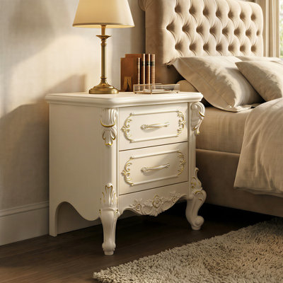 Table de chevet 2 tiroirs Elegent